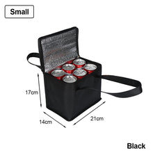 Load image into Gallery viewer, Portable Outdoor Camping Lunch Bento Bags Thermal Insulated Cooler Box Large Trips BBQ Meal Drink Zip Pack Picnic Supplies