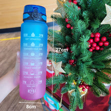 Load image into Gallery viewer, Outdoor Sport Fitness Portable Water Bottle Water Cups Motivational Sports Water bottle with Time Maker Leak-proof Cup