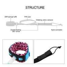 Load image into Gallery viewer, 6-12ft Surf Leg Rope Surf Leash Surfboard Leash 7mm TPU Inflatable Paddle Board Longboard SUP Foot Rope