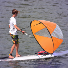 Load image into Gallery viewer, Surfboard Accessories Downwind Paddle Inflatable Canoe Drag Sail Kayak Accessories With Transparent Window Folding Thrusters