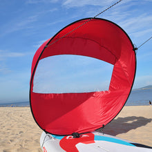 Load image into Gallery viewer, Surfboard Accessories Downwind Paddle Inflatable Canoe Drag Sail Kayak Accessories With Transparent Window Folding Thrusters