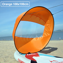 Load image into Gallery viewer, Surfboard Accessories Downwind Paddle Inflatable Canoe Drag Sail Kayak Accessories With Transparent Window Folding Thrusters