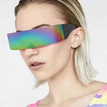 Load image into Gallery viewer, Future Warrior Rimless Sunglasses Retro Sun Glasses Mask Novelty Glasses Punk Steampunk Party Glasses Halloween Party Supplies