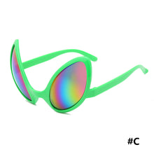 Load image into Gallery viewer, Alien Party Glasses Funny Sunglasses ET Sunglasses Holiday Dance Aliens Costume Alternative Shapes Rainbow Lenses Party Supplies