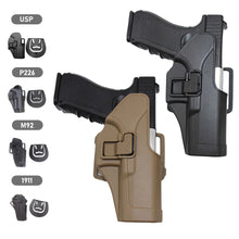 Load image into Gallery viewer, Tactical Gun Holster Pistol Airsoft Gun Holster for Glock 17 19 Beretta M92 Colt 1911 Sig P226 USP General Hunting Pistol Case