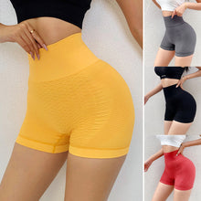 Load image into Gallery viewer, High Waist Women Shorts Fitness Sports Shorts Hip Tight Yoga Shorts Elasticity Push Up Leggings Gym Running Seamless Women's Shorts
