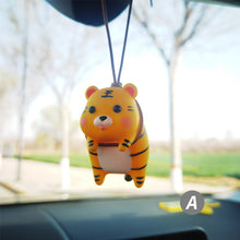 Load image into Gallery viewer, Anime Tiger Car Interior Decoration Swinging Tiger Auto Rearview Mirror Pendant Center Console Decor for Car Accessories Gift