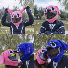 Load image into Gallery viewer, Motorcycle Helmet Covers Full Helmets Hat Christmas Cap Gift Cover Funny Plush Helmet Protective Cover For Personalized Party