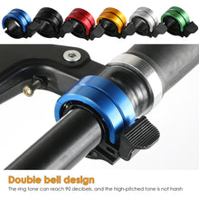 Load image into Gallery viewer, Dual-ring Alloy Bicycle Bell MTB Bike Horn Bike Ring Sound Alarm For Safety Cycling Handlebar Bicycle Call Bike Accessories
