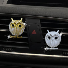 Load image into Gallery viewer, Car Decoration Car Air Freshener Auto Outlet Perfume Clip Pearl Owl Aroma Diffuser Accessories Ornaments Gifts