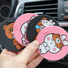 Load image into Gallery viewer, 1Pc Car Mug Coaster Cartoon Silicone Mug Cup Mat Non-slip Car Cup Mats Cute Animals Cup Pad Coaster Home Office Milk Coffee