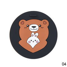Load image into Gallery viewer, 1Pc Car Mug Coaster Cartoon Silicone Mug Cup Mat Non-slip Car Cup Mats Cute Animals Cup Pad Coaster Home Office Milk Coffee
