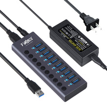 Load image into Gallery viewer, 10 Port High Speed Extension CableB 3.0 Single Row Hub Adapter For Laptop PCB Interface Device