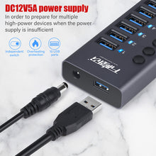 Load image into Gallery viewer, 10 Port High Speed Extension CableB 3.0 Single Row Hub Adapter For Laptop PCB Interface Device
