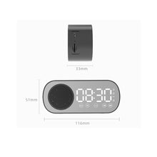 Load image into Gallery viewer, Wireless Bluetooth Speaker Clock Dual Alarm Support TF Card FM Radio Soundbar HIFI Music Box Soundbar.