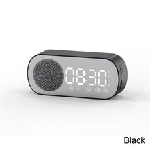 Load image into Gallery viewer, Wireless Bluetooth Speaker Clock Dual Alarm Support TF Card FM Radio Soundbar HIFI Music Box Soundbar.
