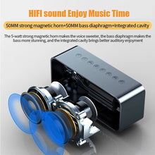 Load image into Gallery viewer, Bluetooth Speaker FM Radio TF Card Player Sound Box With Display Large Volume Desktop Alarm Clock Speaker Boom For All Phone