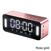 Load image into Gallery viewer, Bluetooth Speaker FM Radio TF Card Player Sound Box With Display Large Volume Desktop Alarm Clock Speaker Boom For All Phone