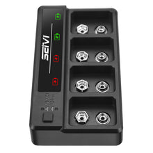 Load image into Gallery viewer, 9v Rechargeable Battery Charger Usb Four-slot Cradle Charging Nimh Lithium Battery 9v Battery Charger
