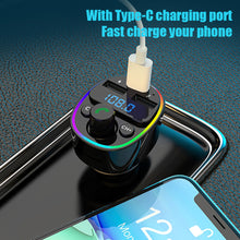 Load image into Gallery viewer, Car Bluetooth 5.0 FM Transmitter G67 Wireless Adapter Mic Audio Receiver Auto MP3 Player QC3.0 Dual USB Fast Charger Car Accessories