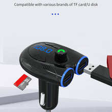 Load image into Gallery viewer, Car Handsfree Bluetooth G68 5.0 FM Transmitter Car Kit MP3 Modulator Player TF Card USB AUX Receiver Dual USB Fast Charger For Radio
