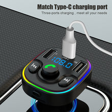 Load image into Gallery viewer, FM Transmitter G47 Button Version Bluetooth Wireless Car kit Handfree Dual USB Car Charger 2.1A MP3 Music TF Card U disk AUX Player