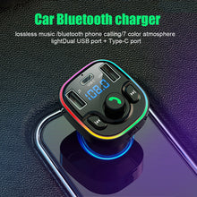 Load image into Gallery viewer, FM Transmitter G47 Bluetooth Wireless Car kit Handfree Dual USB Car Charger 2.1A MP3 Music TF Card U disk AUX Player