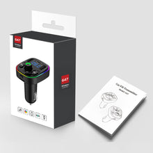 Load image into Gallery viewer, FM Transmitter G47 Bluetooth Wireless Car kit Handfree Dual USB Car Charger 2.1A MP3 Music TF Card U disk AUX Player