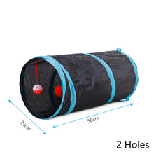 Load image into Gallery viewer, 2/3/4/5-way Collapsible Cat Tunnel Tube Indoor Kitten Tunnel Toy Pet Self-entertainment Toy Cat Puppy Peek Hole Rabbit Ferrets Hamster Toys