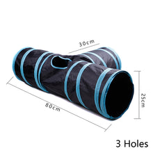 Load image into Gallery viewer, 2/3/4/5-way Collapsible Cat Tunnel Tube Indoor Kitten Tunnel Toy Pet Self-entertainment Toy Cat Puppy Peek Hole Rabbit Ferrets Hamster Toys