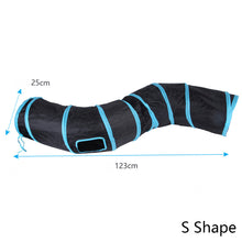 Load image into Gallery viewer, 2/3/4/5-way Collapsible Cat Tunnel Tube Indoor Kitten Tunnel Toy Pet Self-entertainment Toy Cat Puppy Peek Hole Rabbit Ferrets Hamster Toys