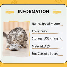 Load image into Gallery viewer, Smart Sensing Mouse Cat Toys Interactive Electric Stuffed Toy Cat Teaser Self-Playing USB Charging Kitten Mice Toys for Cats Pet Supplies