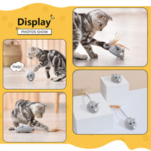 Load image into Gallery viewer, Smart Sensing Mouse Cat Toys Interactive Electric Stuffed Toy Cat Teaser Self-Playing USB Charging Kitten Mice Toys for Cats Pet Supplies