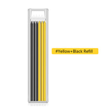 Load image into Gallery viewer, Solid Carpenter Pencil with Refill Leads and Built-in Sharpener for Scriber Wood Floor Marking Pencil Carpentry Marking Scriber
