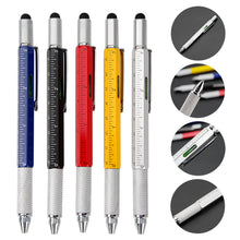 Load image into Gallery viewer, Creative Multi-function Screwdriver Level Ballpoint Pen Level Gauge Scale Screwdriver Tool Touch Capacitor Pen Office Supplies