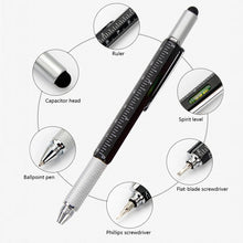 Load image into Gallery viewer, Creative Multi-function Screwdriver Level Ballpoint Pen Level Gauge Scale Screwdriver Tool Touch Capacitor Pen Office Supplies