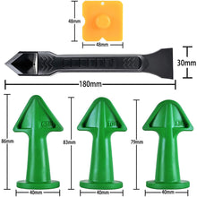 Load image into Gallery viewer, 5Pc Caulking Nozzle Applicator Finishing Tool Spatula Plastic Glue Shovel Tile Brick Joints Floor Silicone Remover Hand Tool Set