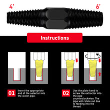 Load image into Gallery viewer, Double-head Tap Faucet Valve Screw Extractor Set Damaged Broken Wire Water Pipe Bolt Remover Plumbing Househood Tools Set