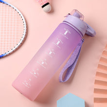 Load image into Gallery viewer, 1000ML Outdoor Sport Fitness Portable Water Bottle Water Cups Motivational Sports Water bottle with Time Maker Leak-proof Cup
