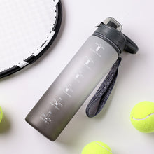 Load image into Gallery viewer, 1000ML Outdoor Sport Fitness Portable Water Bottle Water Cups Motivational Sports Water bottle with Time Maker Leak-proof Cup