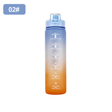 Load image into Gallery viewer, 1000ML Outdoor Sport Fitness Portable Water Bottle Water Cups Motivational Sports Water bottle with Time Maker Leak-proof Cup