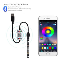 Load image into Gallery viewer, LED Strip Light 5050 RGB TV Backlight Wall APP Bluetooth Control Flexible Background Light USB Led Lighting RGB Tape Party Decoration Light String