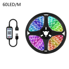 Load image into Gallery viewer, LED Strip Light 5050 RGB TV Backlight Wall APP Bluetooth Control Flexible Background Light USB Led Lighting RGB Tape Party Decoration Light String