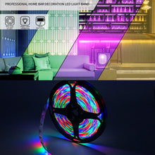 Load image into Gallery viewer, 5/10/15/20M LED Strip Light 2835 RGB TV Backlight IR 44 Key Bluetooth App Control Wall Flexible Background Light DC12V Led Lighting RGB Tape Party Decoration Light String