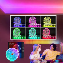 Load image into Gallery viewer, 5/10/15/20M LED Strip Light 5050RGB TV Backlight IR 44 Key Bluetooth App Control Wall Flexible Background Light DC12V Led Lighting RGB Tape Party Decoration Light String