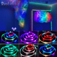 Load image into Gallery viewer, WS2812b LED Strip Light TV Backlight Music Bluetooth App IR 28 Key Control Wall Flexible Background Light USB 5V Led Lighting RGB Tape Party Decoration Light String