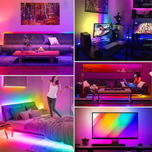 Load image into Gallery viewer, WS2812b LED Strip Light TV Backlight Music Bluetooth App IR 28 Key Control Wall Flexible Background Light USB 5V Led Lighting RGB Tape Party Decoration Light String