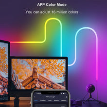 Load image into Gallery viewer, 3m USB 5V RGBIC LED Neon Light Strip Flexible DIY Shape Night Light Tuya Wifi Smart Remote Control Music Colorful Light Strip Home TV Backlight