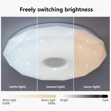 Load image into Gallery viewer, Smart WIFI LED Diamond Ceiling Light with Bluetooth Speaker RGB Dimmable TUYA APP Compatible with Alexa Google Home Bedroom Living Room Ambient Light