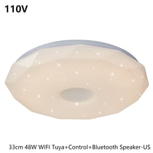 Load image into Gallery viewer, Smart WIFI LED Diamond Ceiling Light with Bluetooth Speaker RGB Dimmable TUYA APP Compatible with Alexa Google Home Bedroom Living Room Ambient Light